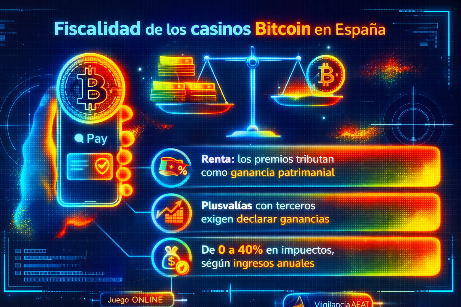 Fiscalidad casinos Bitcoin España 2026 — IRPF y modelo 720 para ganancias en criptomonedas